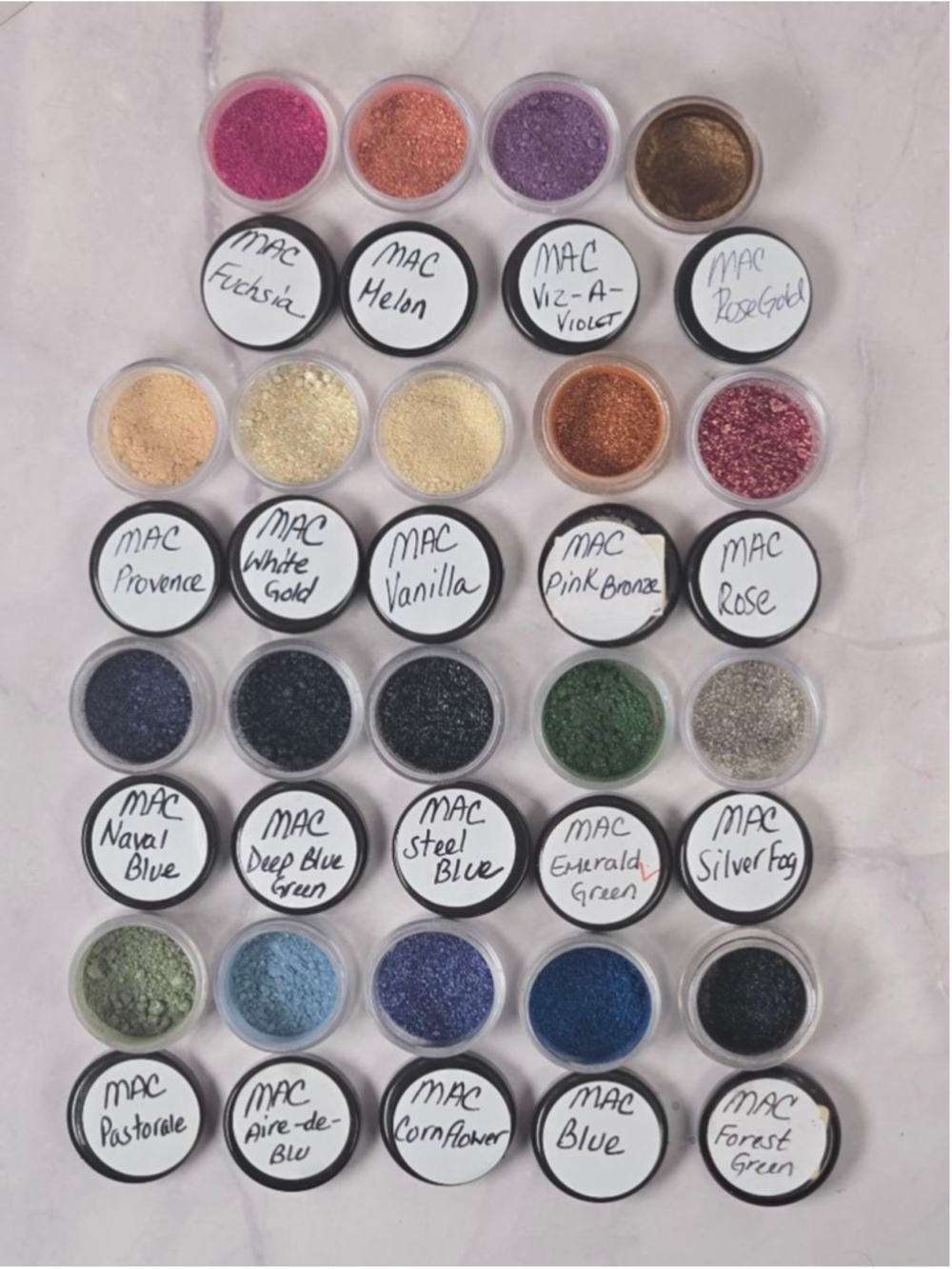 MAC Cosmetics Pigment Samples Assorted Shades Lot! 19 Top Selling Shades!